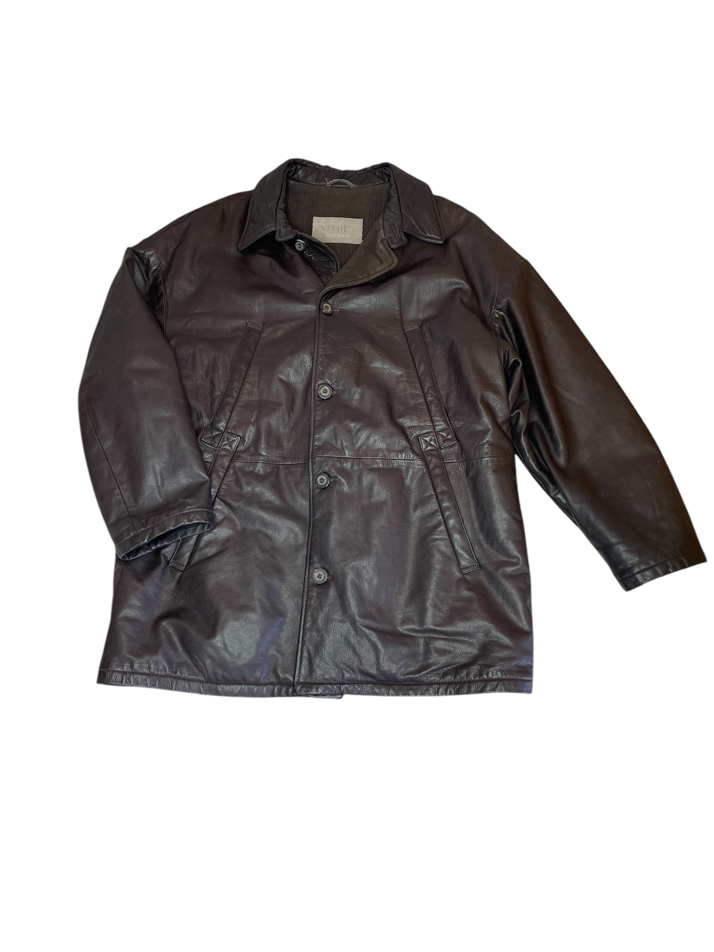 Nivola Vintage Oversize Lederjacke