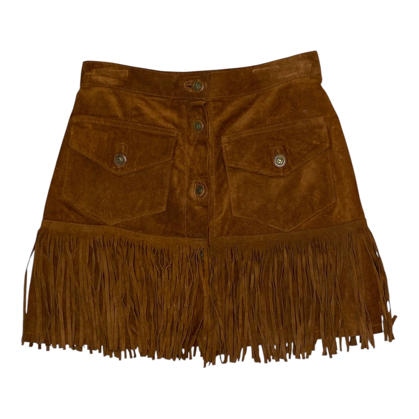 Vintage Velours-Lederrock
